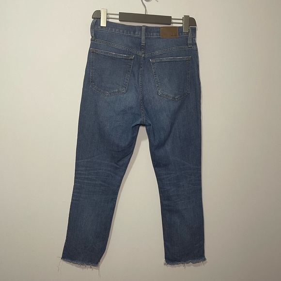 Madewell Women’s Perfect Vintage Jean Size 29 High Rise Straight Crop Blue Denim - Picture 6 of 13